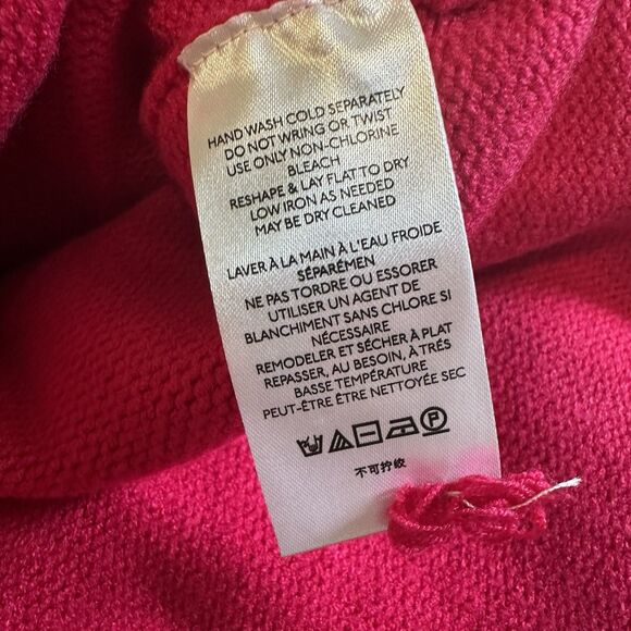 NEW Anthropologie Maeve Mock Neck Sweater Womens Size 1X Pink Tunic Crystal Soft - Picture 14 of 14